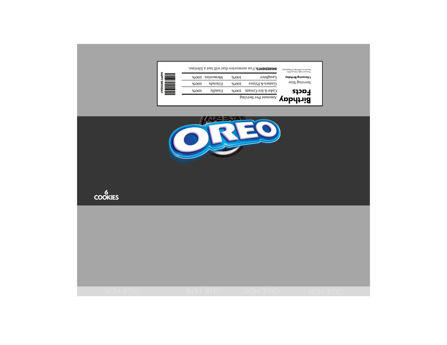 28 piece Party Favor Editable Template Kit