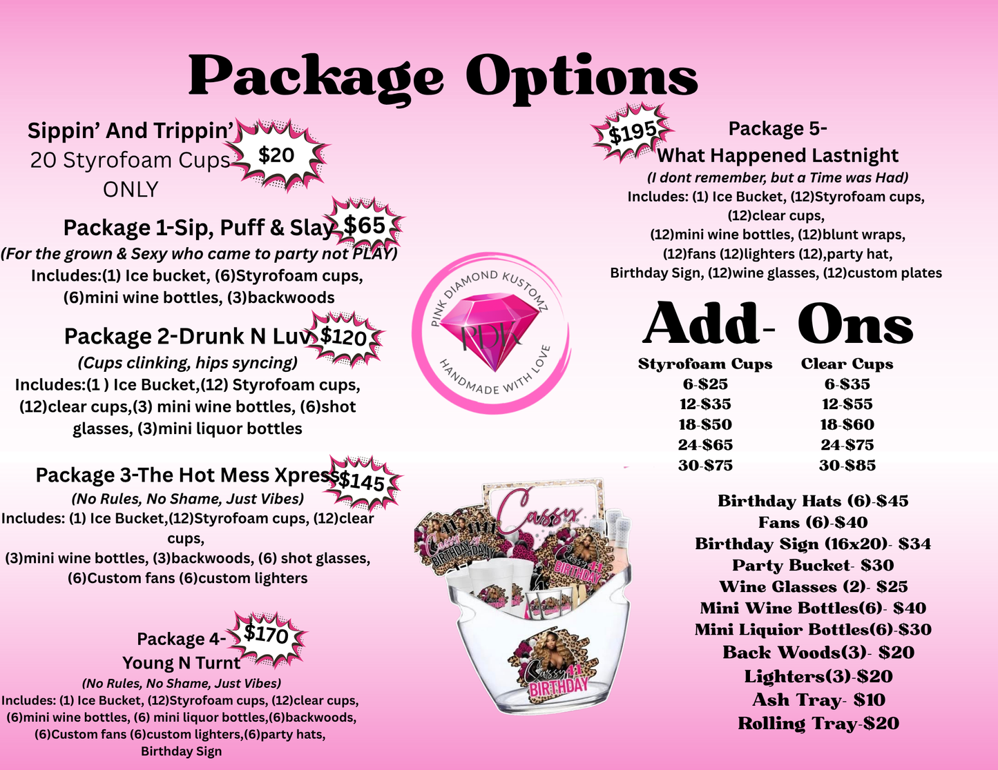Adult Party Bucket Bundle