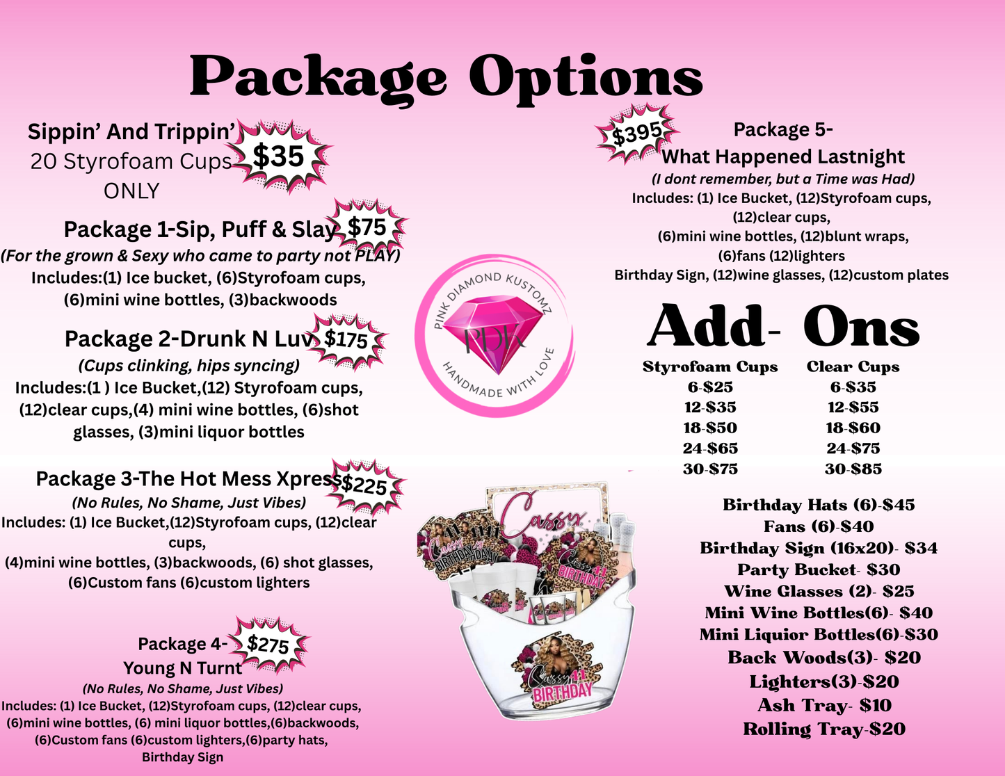 Adult Party Bucket Bundle