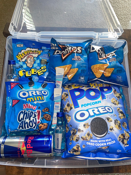 Color Me Blue Snack Box