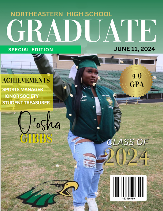 Custom Graduation Magazine Cover