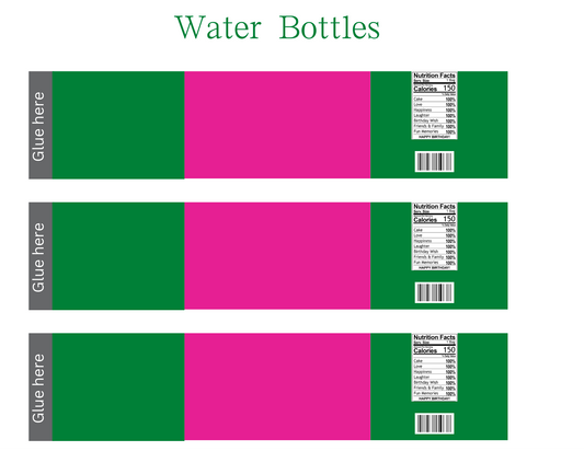 Water Bottle Template