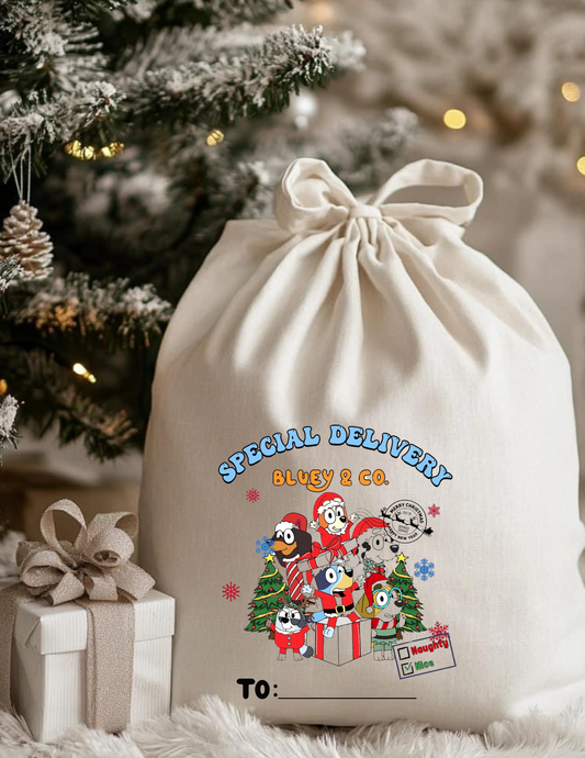 Cartoon Santa Sack