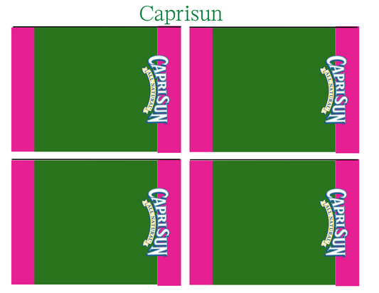 Capri sun Party Favor Template