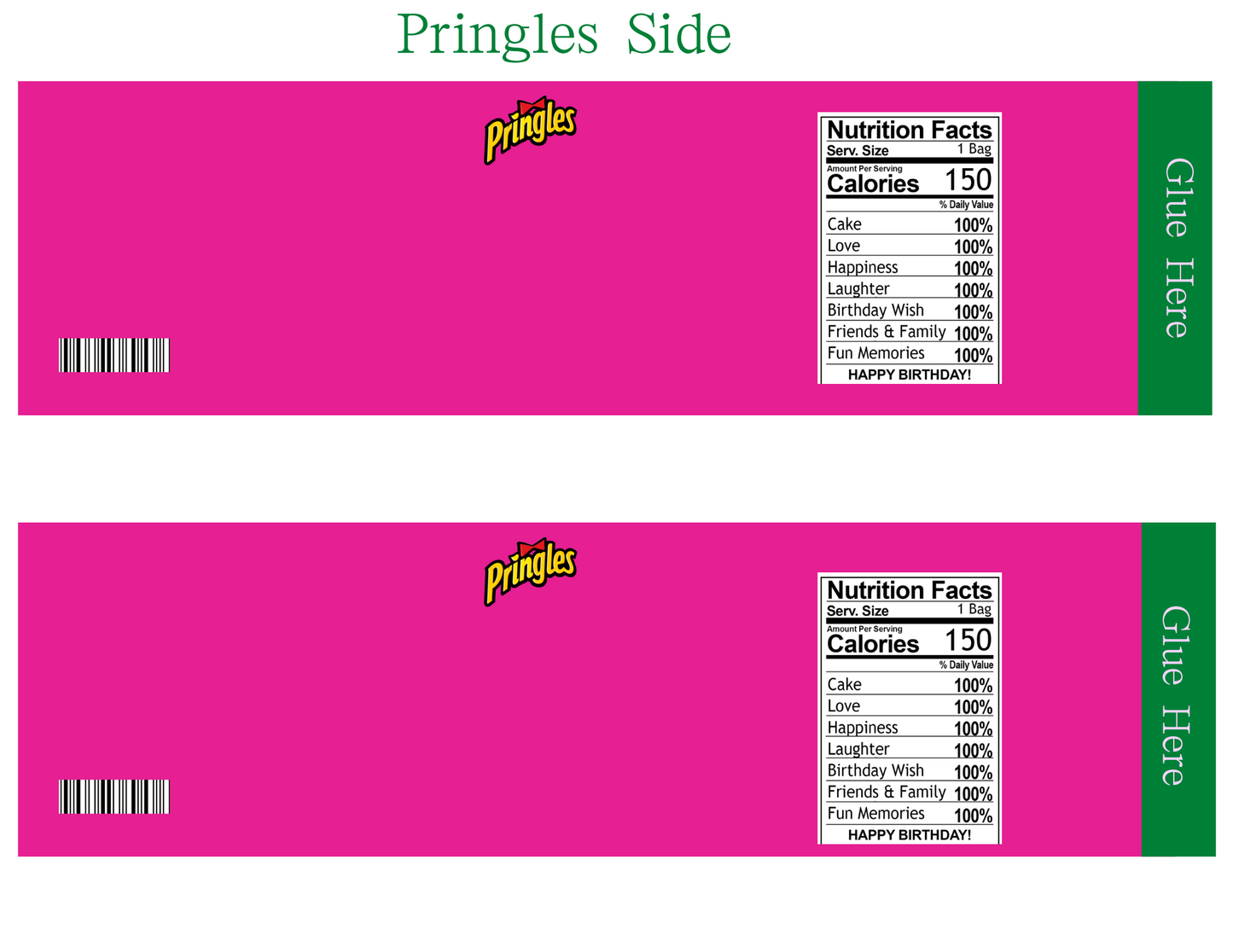 Pringles Template